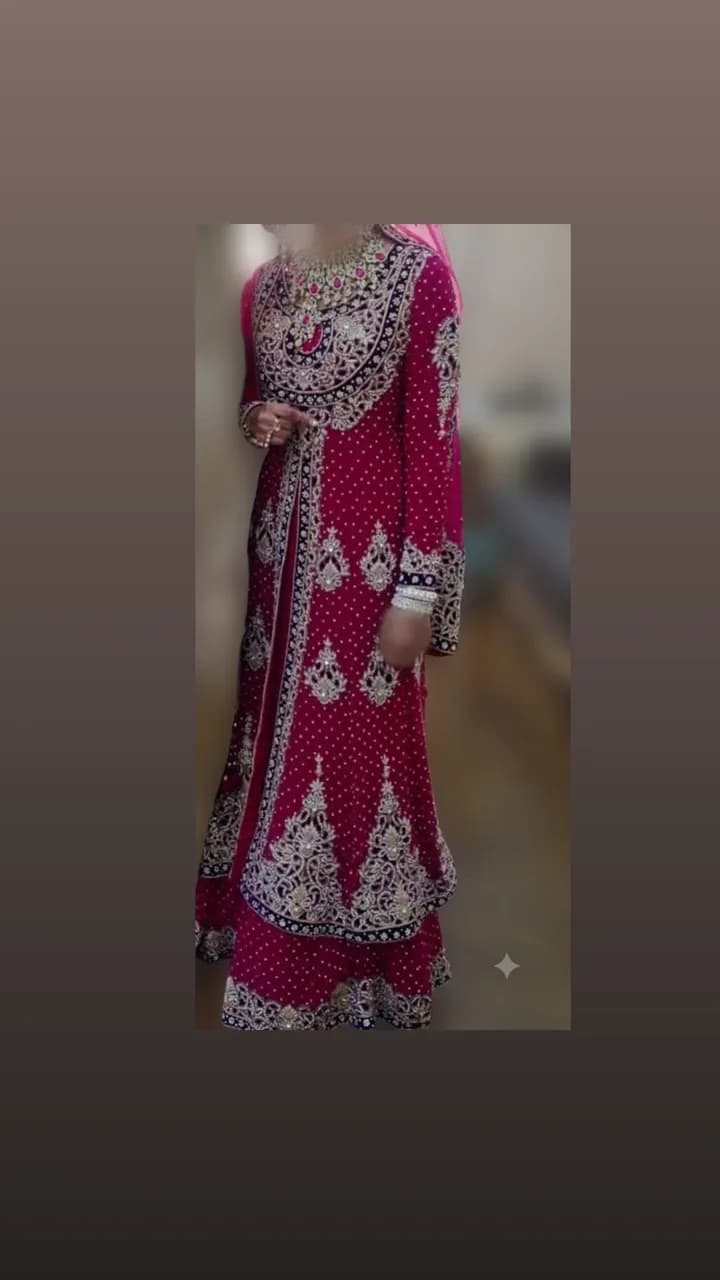 Bridal lengha heavy embroidery — image 1