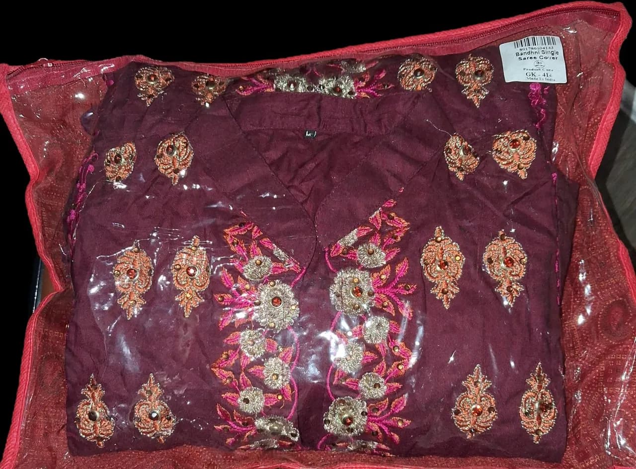 Pakistani Asian Burgundy Maroon Embroidered Salwar Kameez 3 Piece Suit — image 1