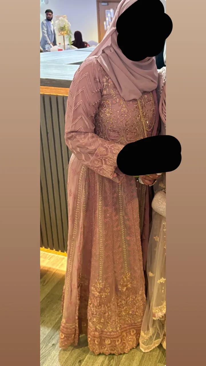 Dusty pink long dress — image 1
