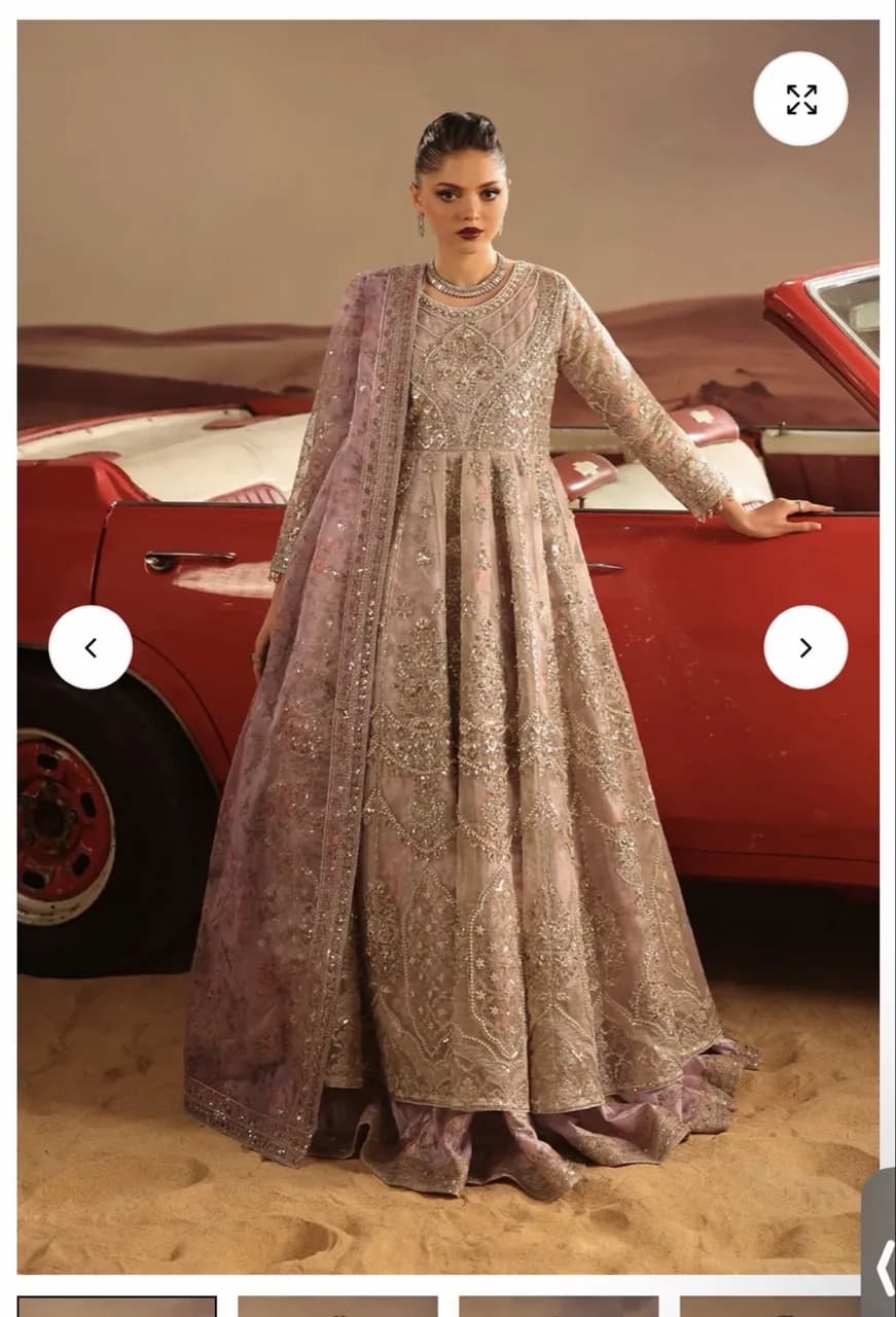 Shah jahan lilac floral maxi dress L