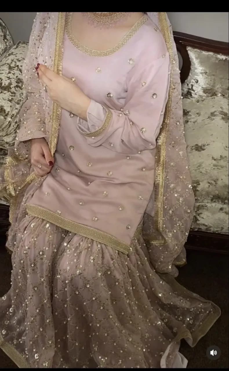 Baby Pink and Gold 3 piece suit — image 1