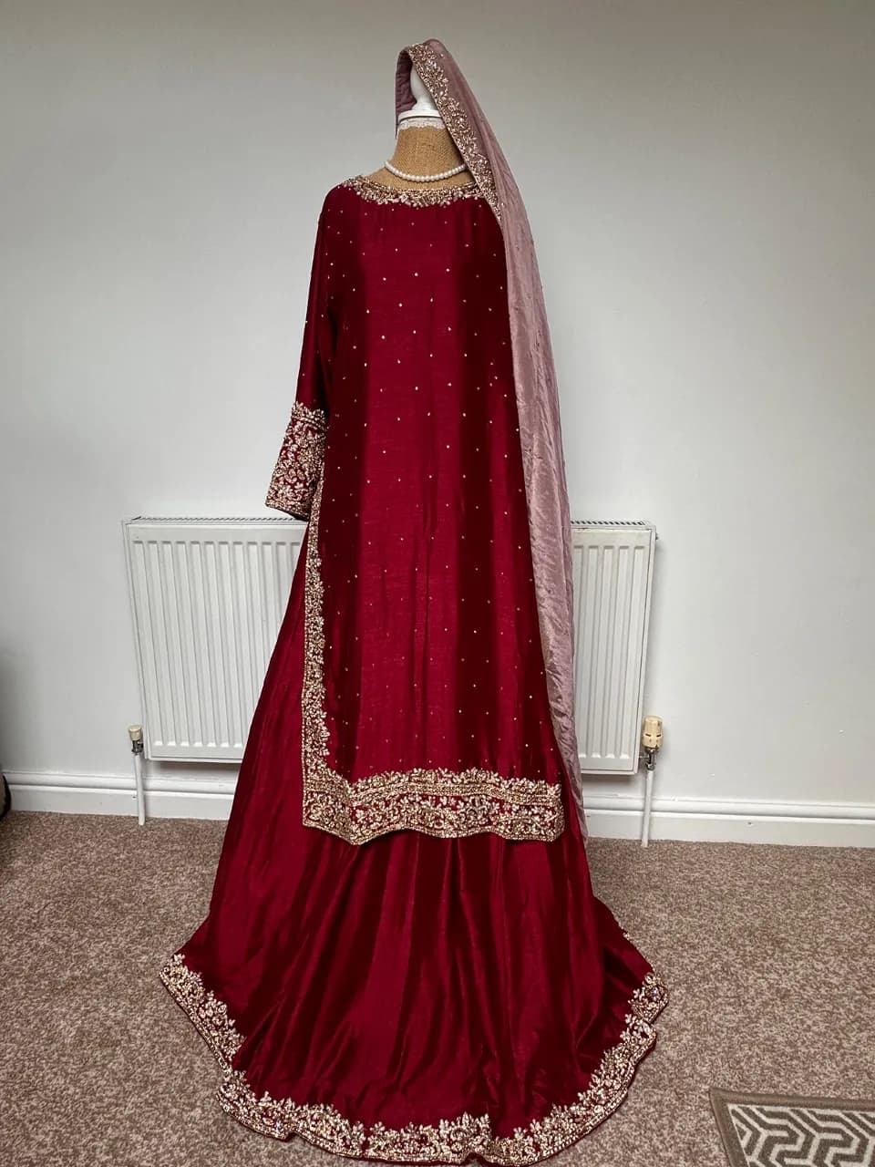 Asian Maroon Lengha — image 1