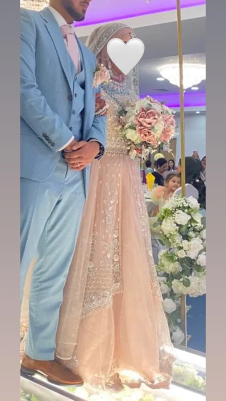 Beautiful baby pink lengha — image 1