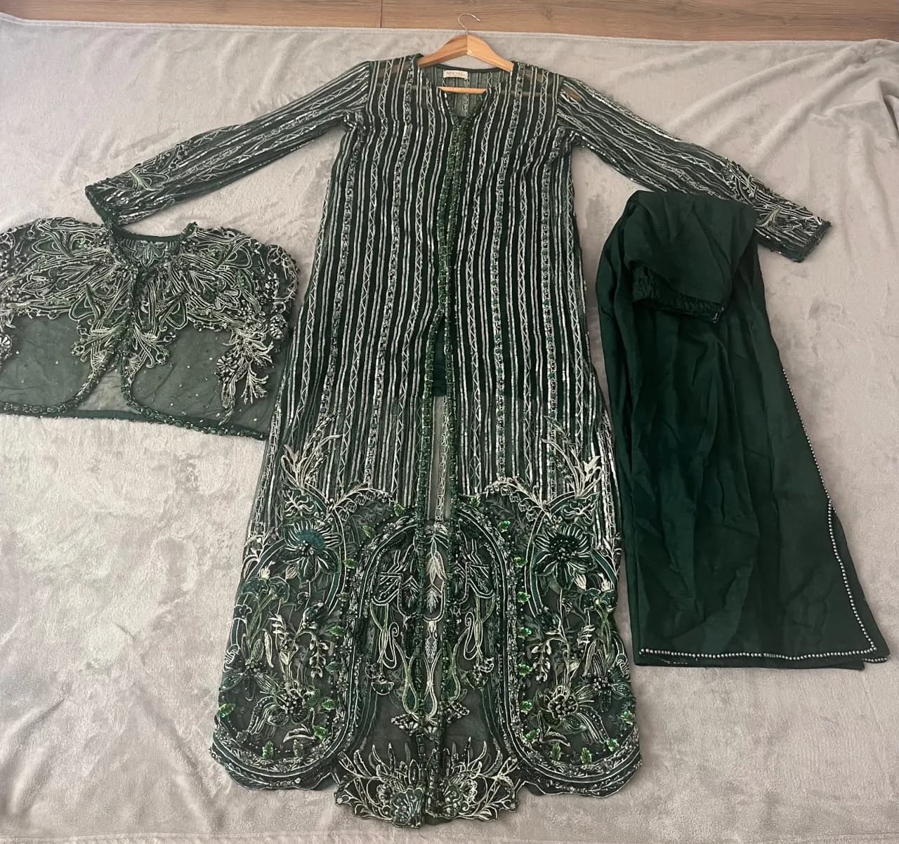 Authentic MYSIE designer luxury wedding/formal outfit size S — image 1