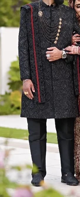 Black sherwani — image 1