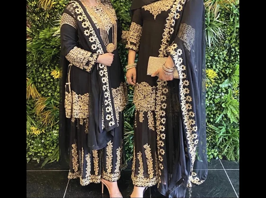 Black & Gold Shalara Partywear — image 1