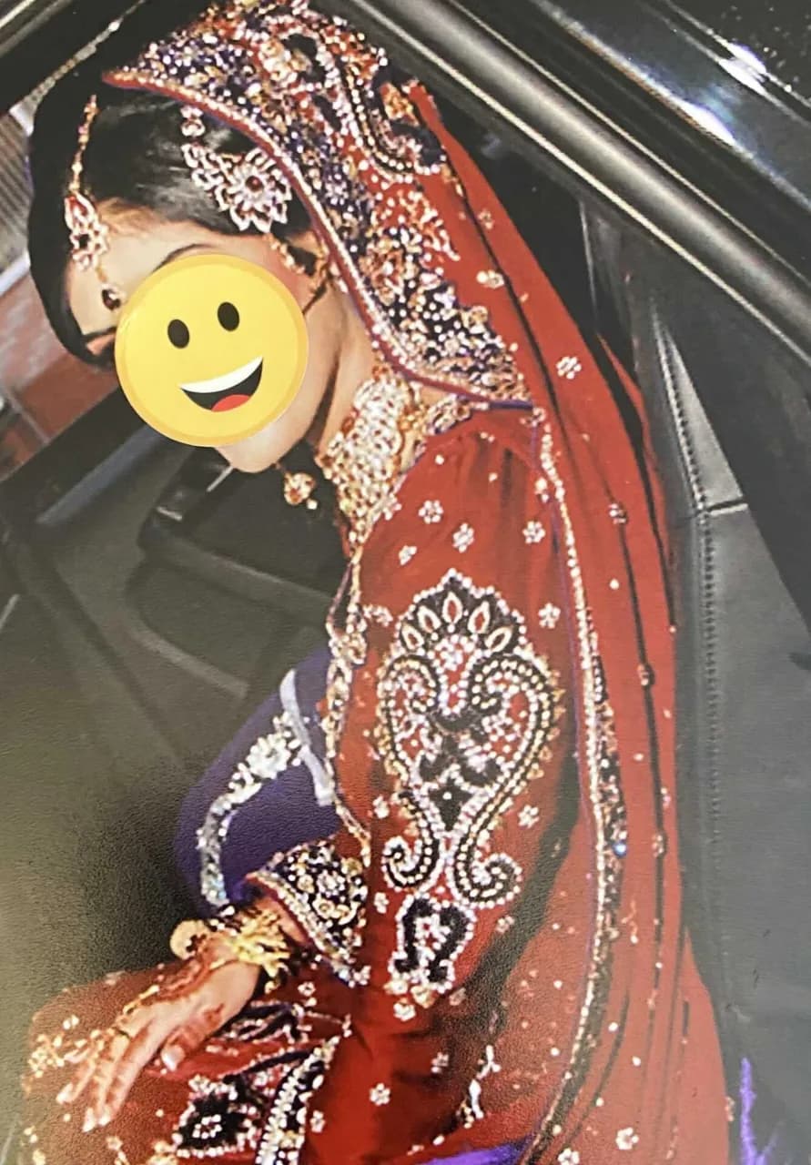 Red and Purple Wedding Dress — image 1