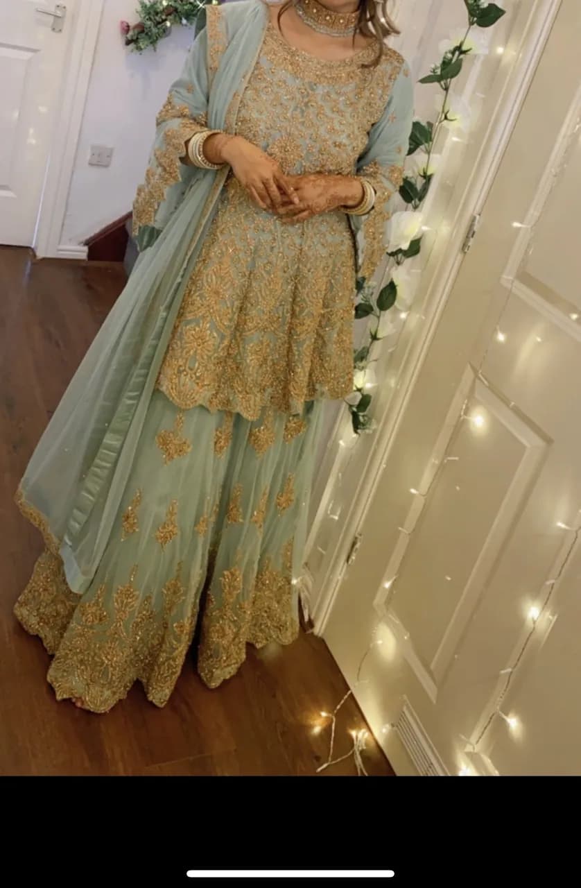 Mint Pakistani Indian lengha suit — image 1