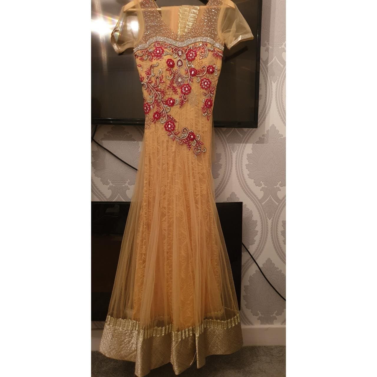 Gold, red and silver dress for sale — image 1