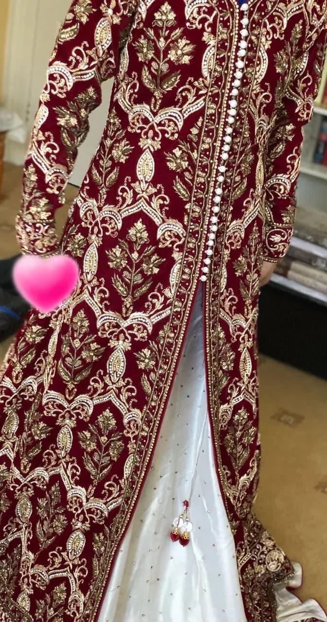 Red and Gold Wedding Dress — image 1