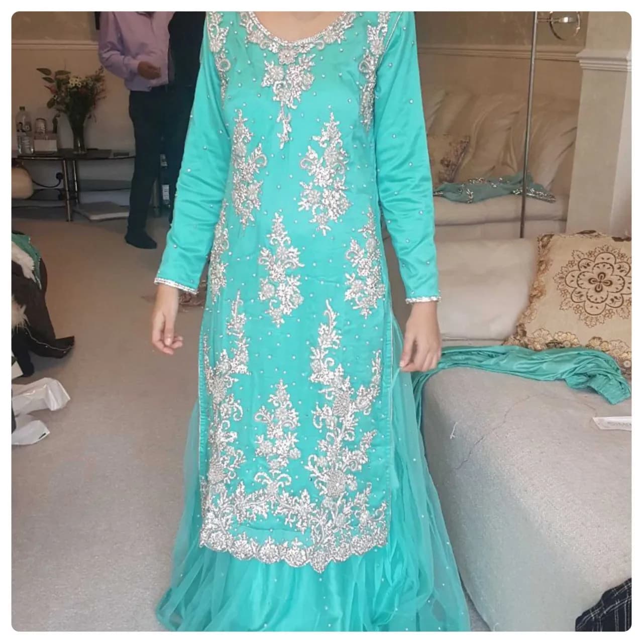 Blue green Lengha — image 1