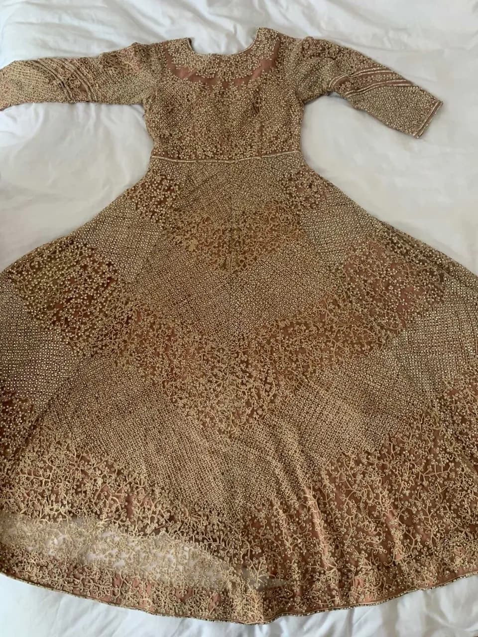 Dusty pink peplum dress — image 1