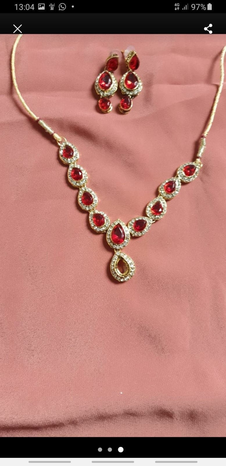 Children earring and necklace set — image 1