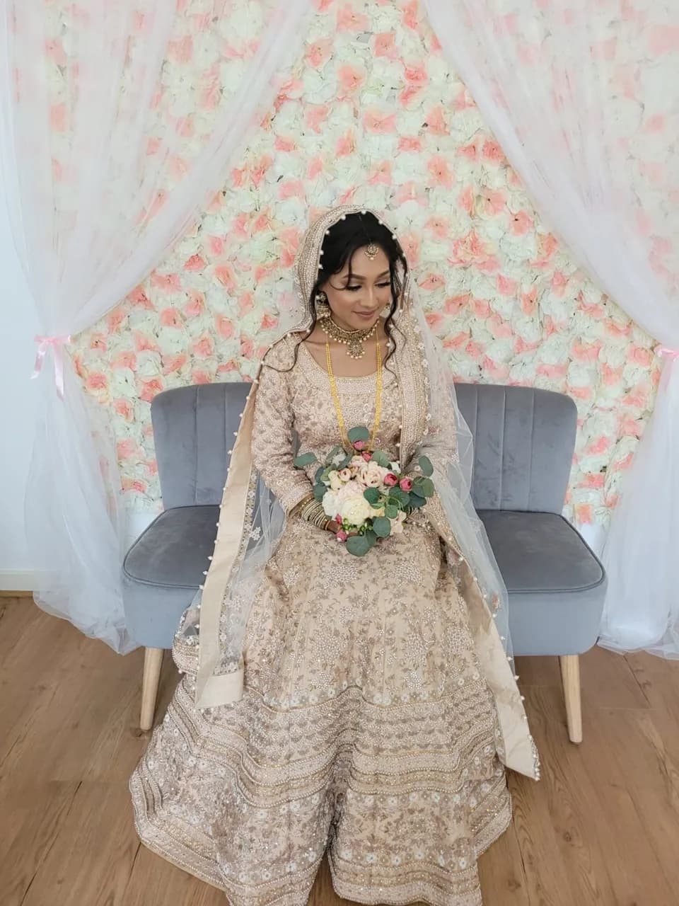 Bridal Ivory wedding lehnga/dress — image 1