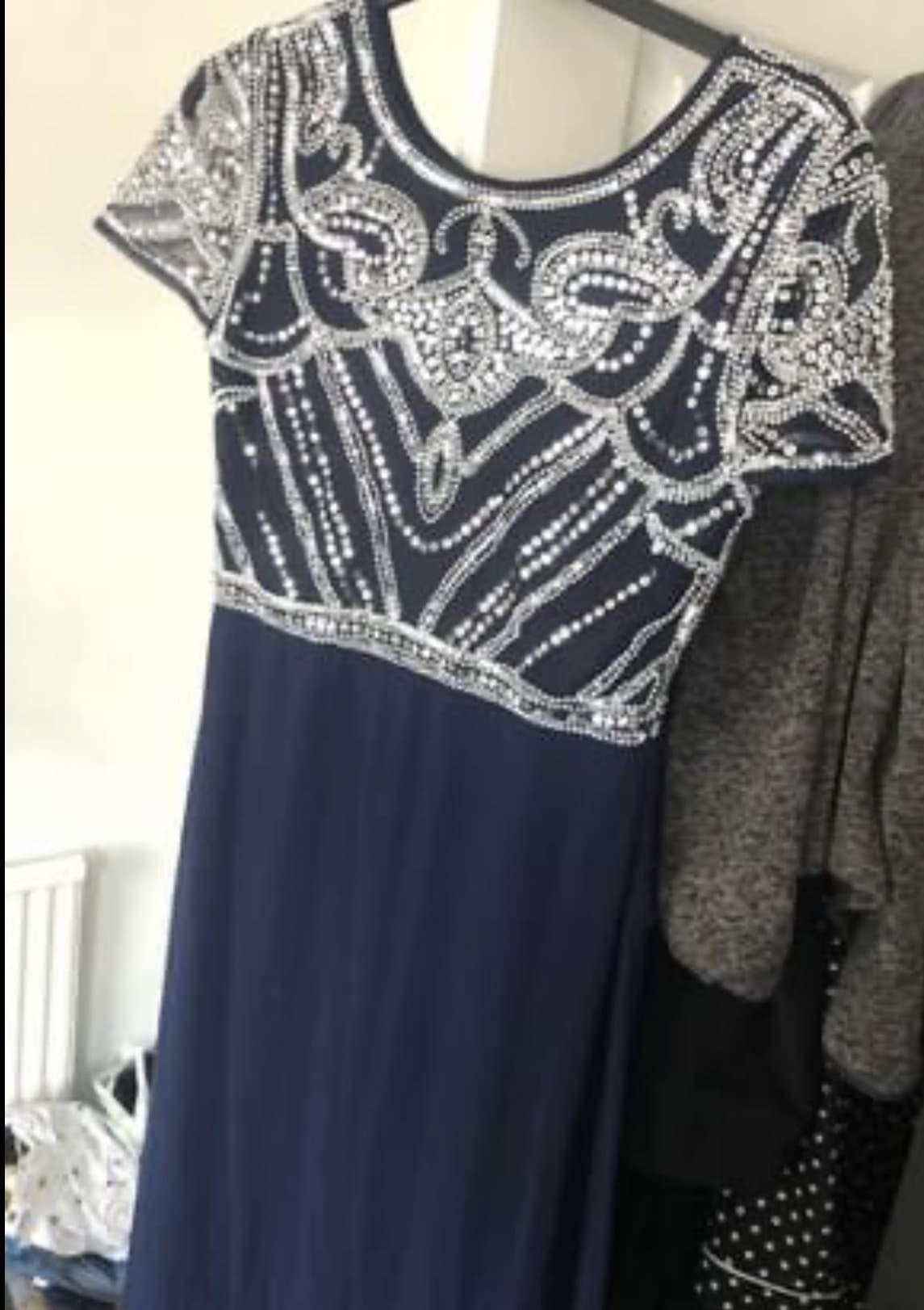 Navy blue dress party dress size 12 — image 1