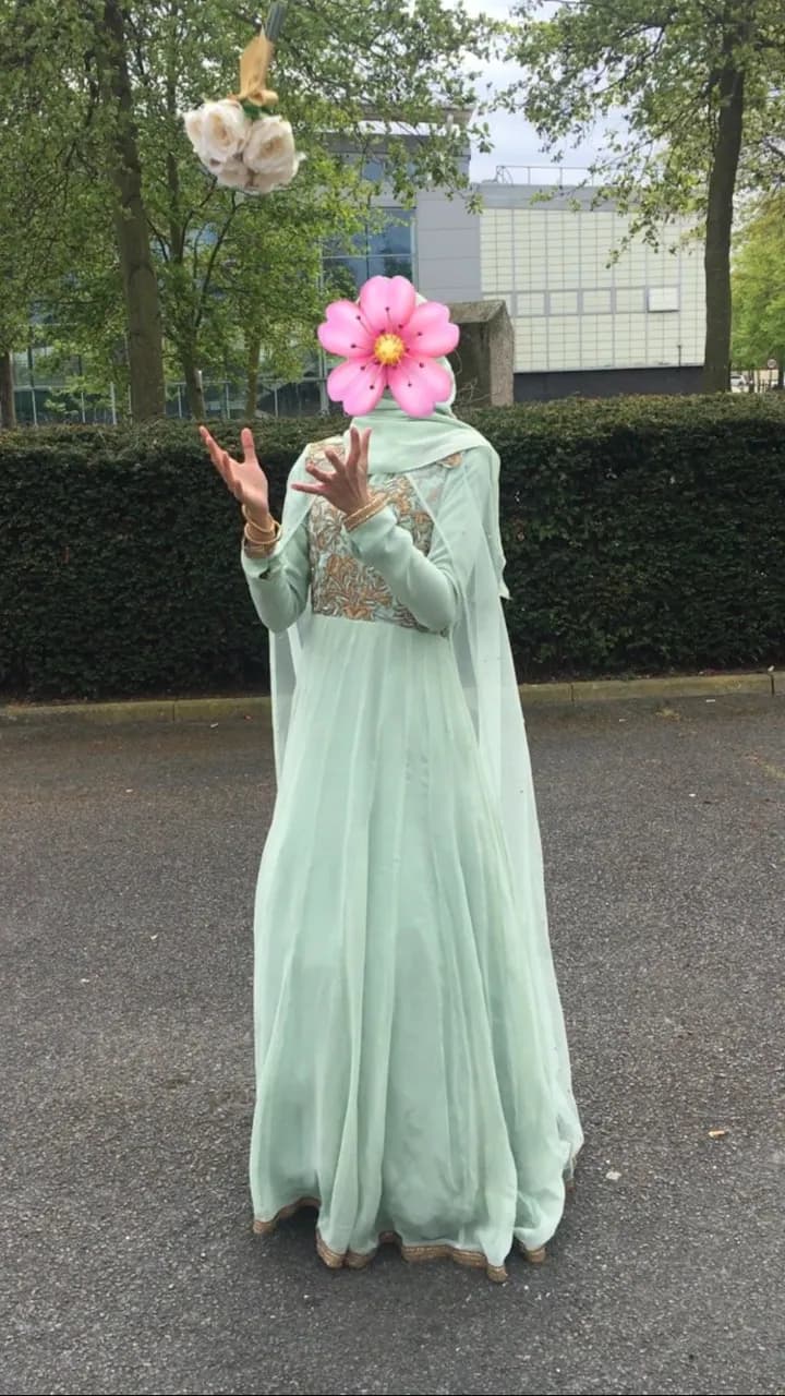Bridesmaid Cape Dress — image 1