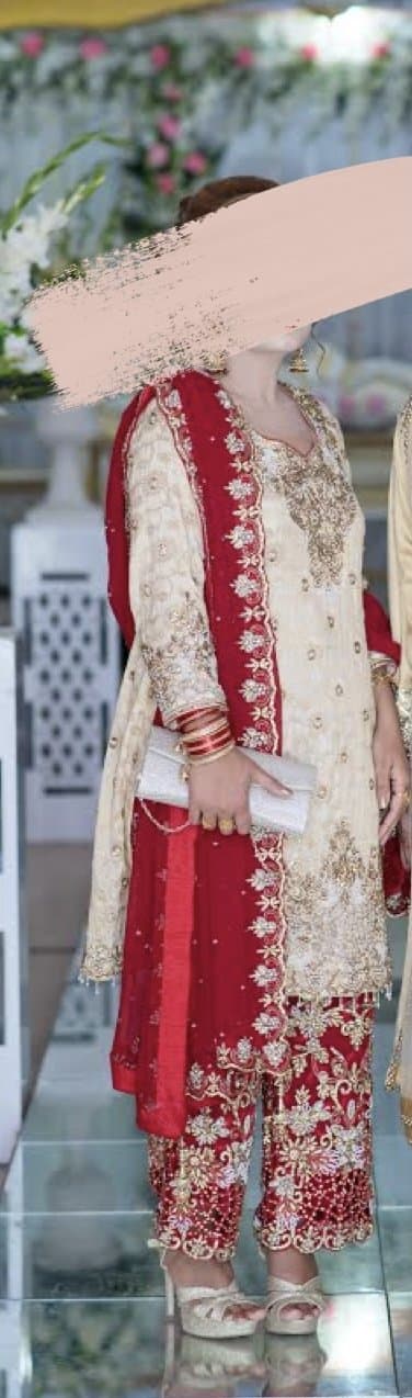 Kameez with sharara and dupatta — image 1