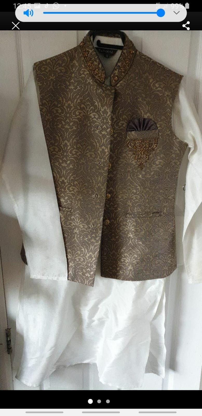 Boys suit - Brown Waistcoat — image 1