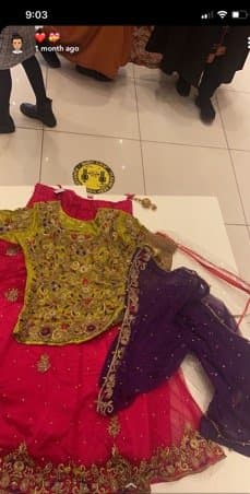 Mendhi bridal outfit lengha — image 1