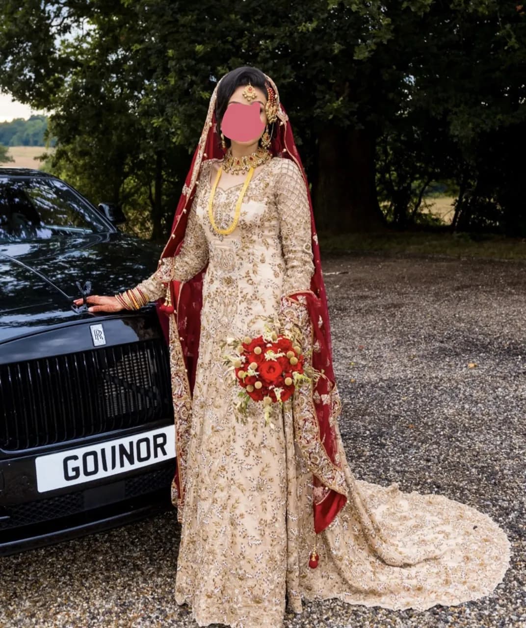Champagne Gold Bridal Wedding Dress – Mongas — image 1