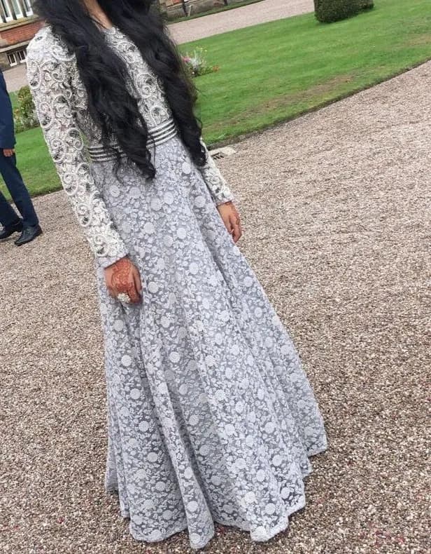 Grey Asian bridesmaid dress — image 1