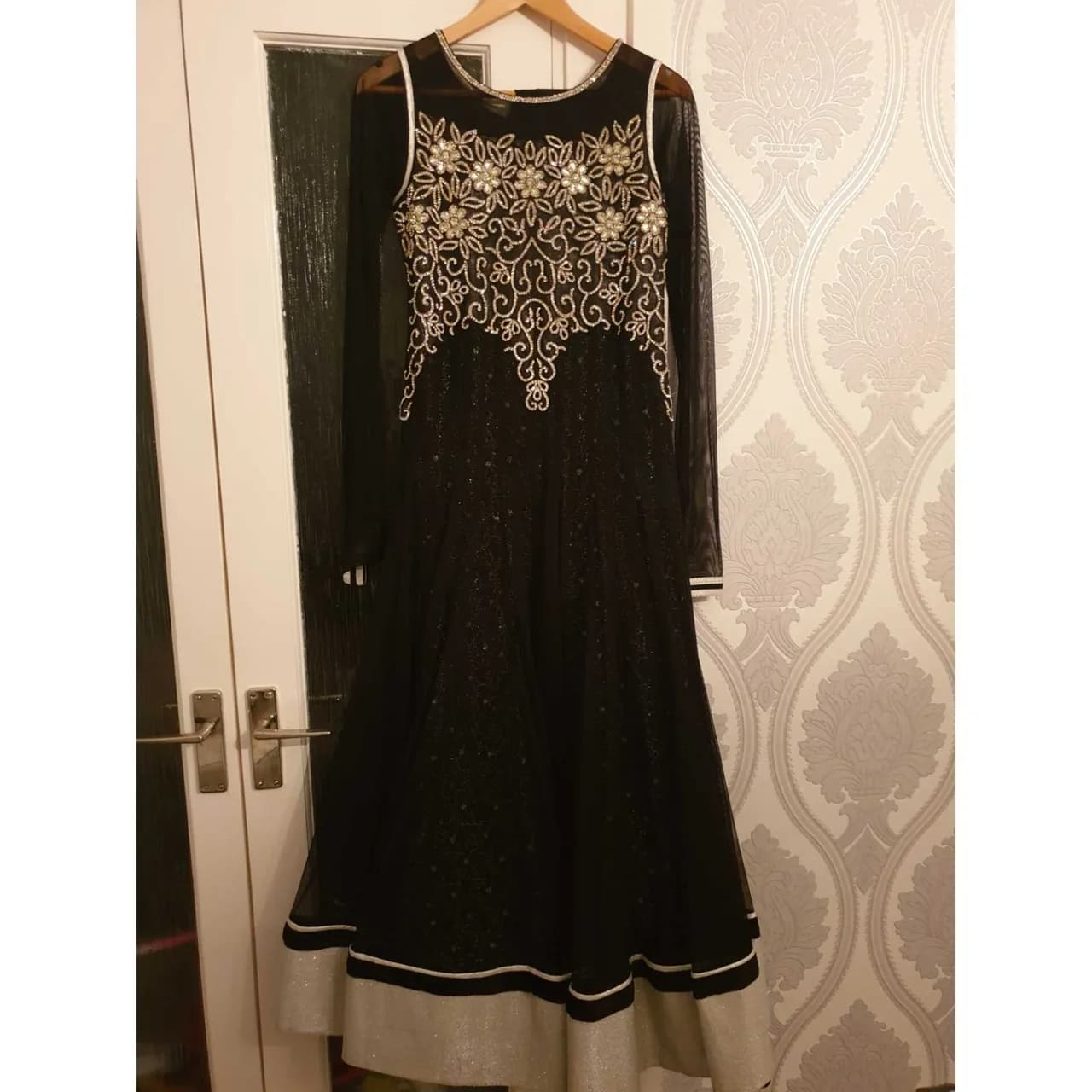 Black and silver Pakistan/Indian/Bangladeshi/South-Asian dress — image 1