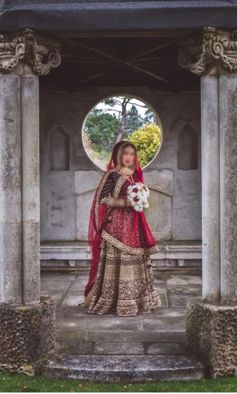 Maroon Saabyasachi Lengha — image 1