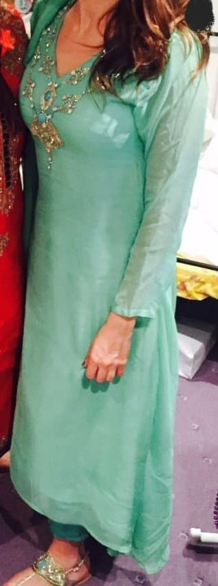 Mint green suit size xs — image 1