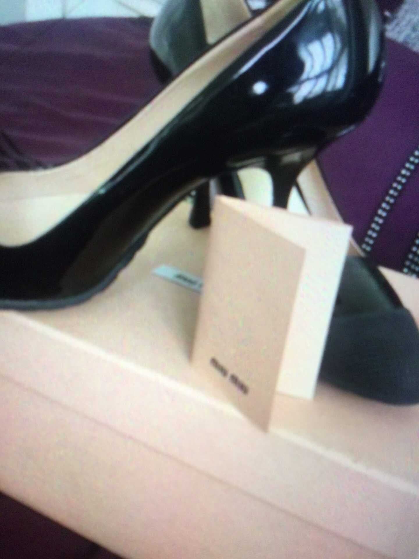MIU MIU shoes black brand new in its original box size 6/39 — image 1