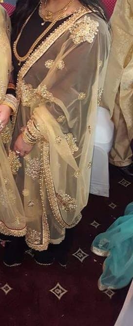 Black and gold long dress — image 1