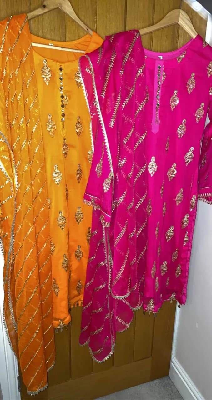 Pure Chiffon suits with Gota Dupatta — image 1