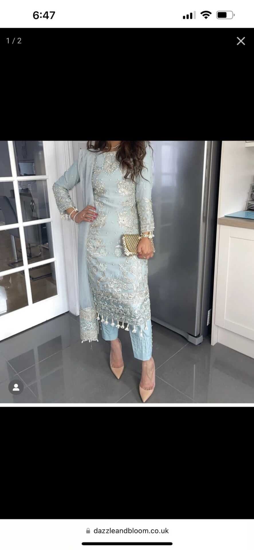 Small sky blue suit — image 1