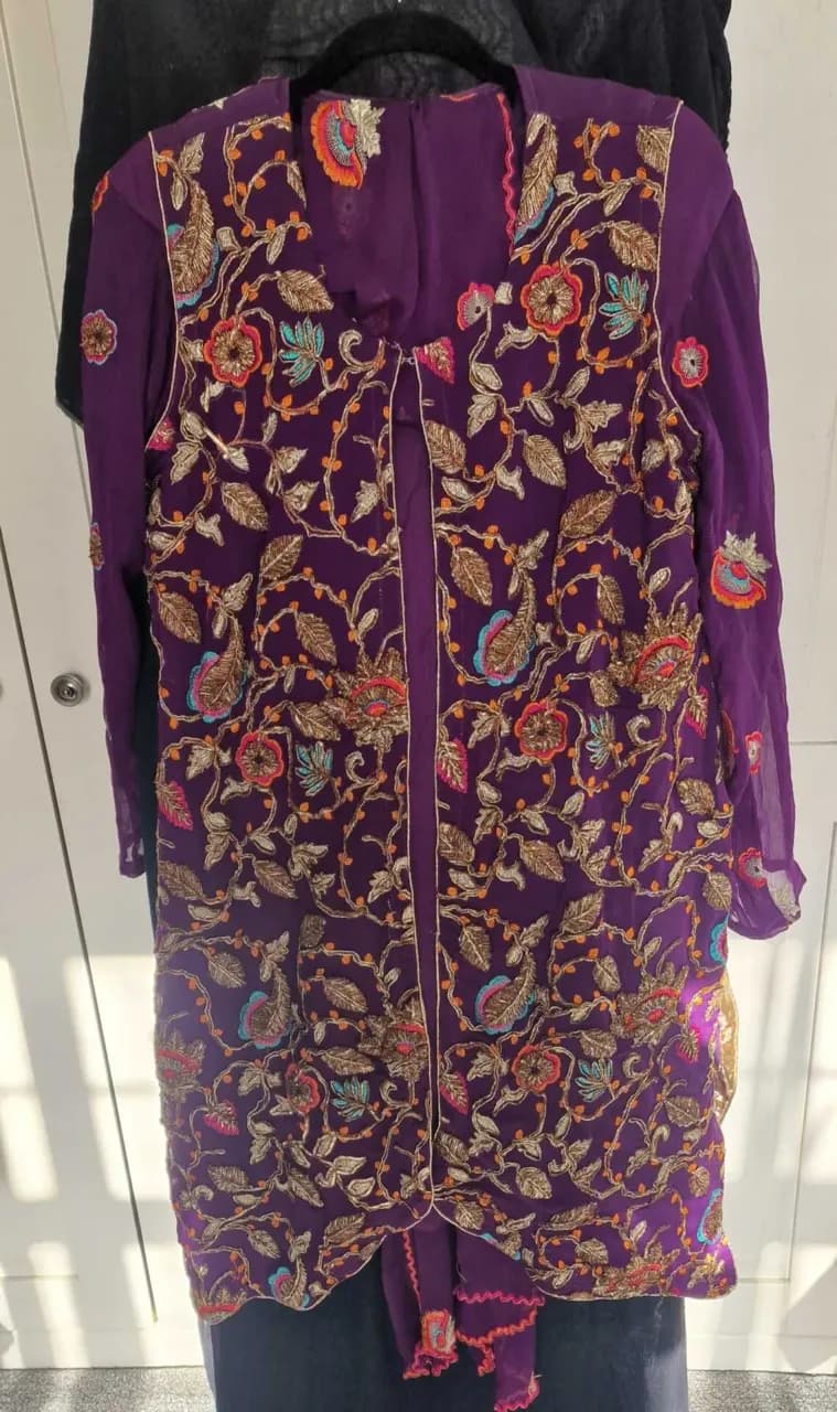 Desi style purple outfit — image 1