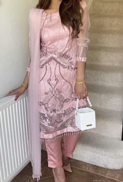 Blush pink net — image 1