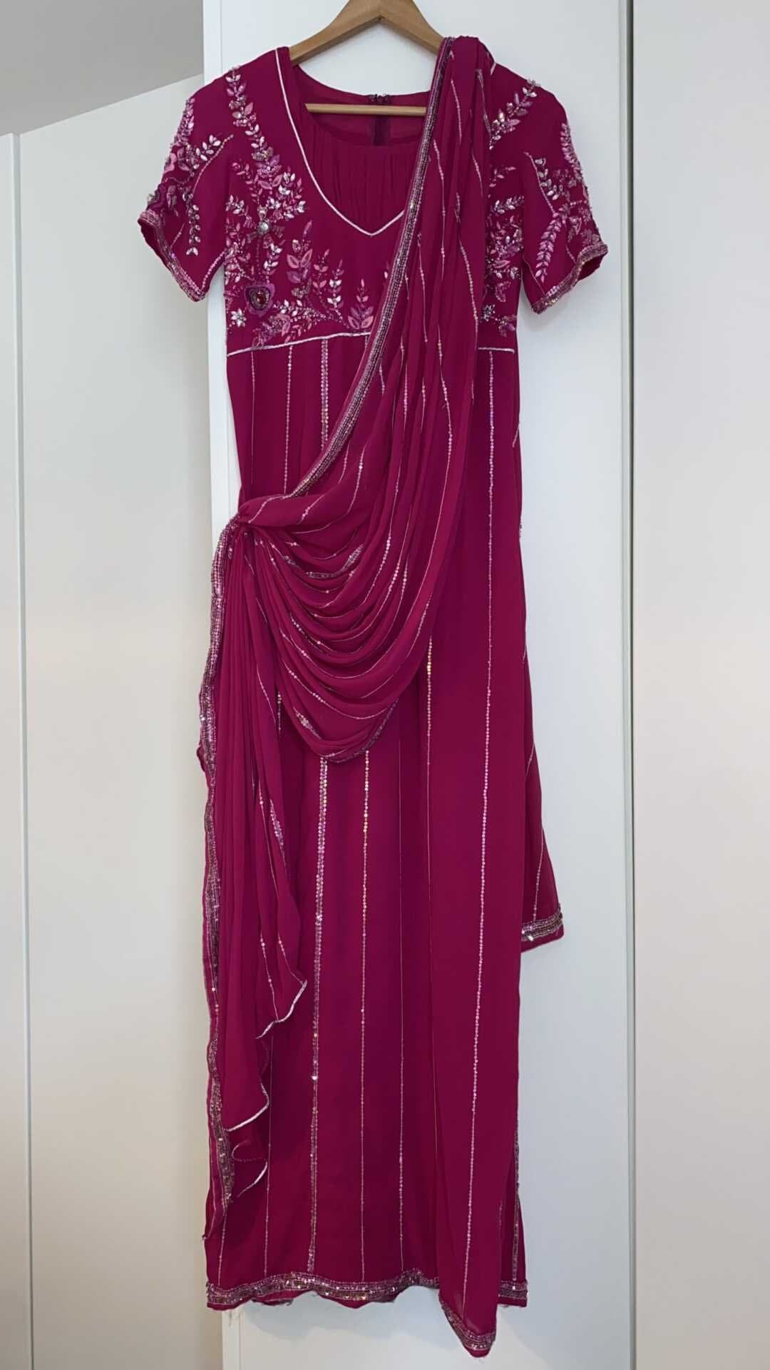 Formal Saree style maxi dress — image 1