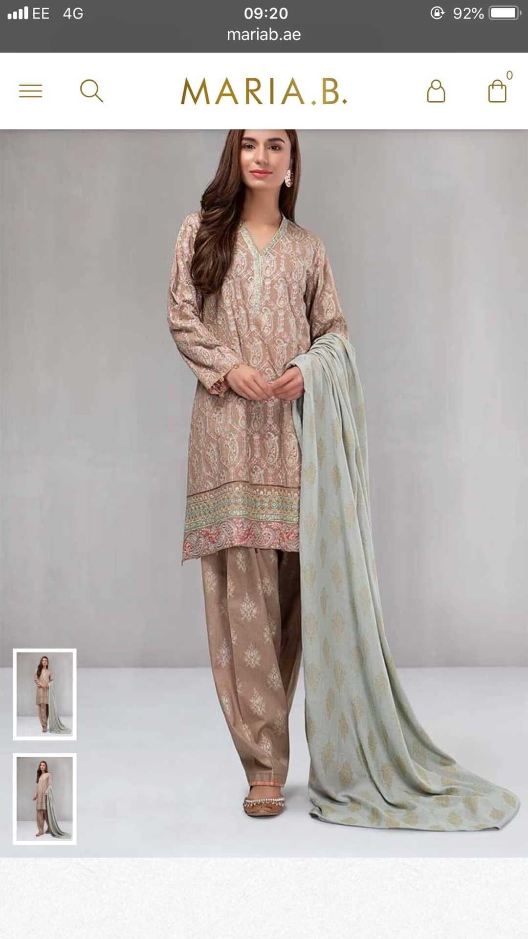 Maria B Stiched 3pc salwar suit pakistani — image 1