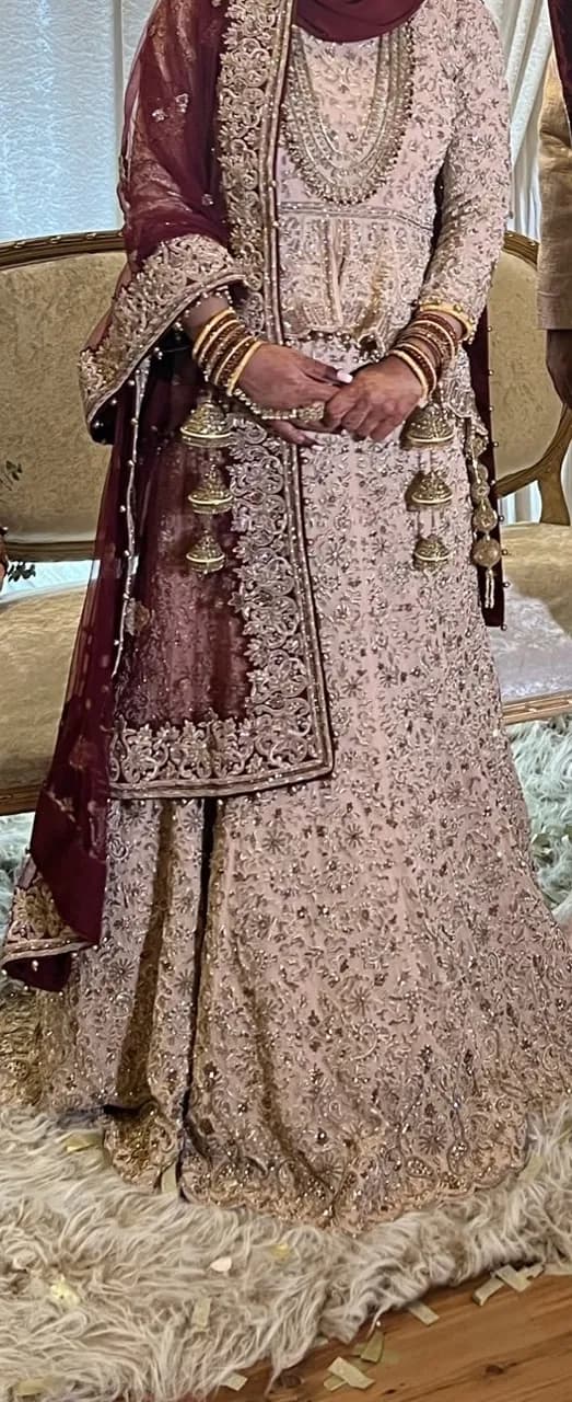Pink wedding lenga — image 1