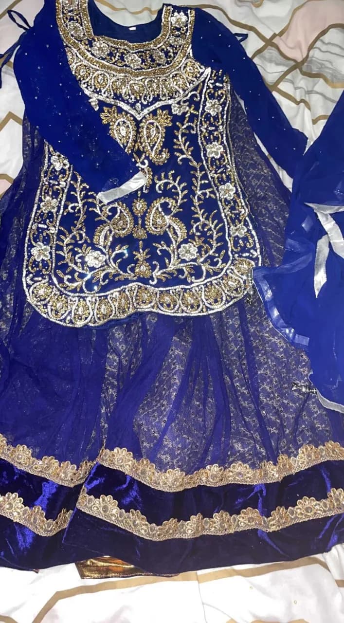 Lengha choli navy blue — image 1