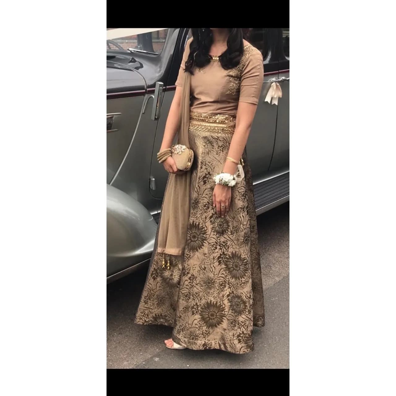 Gold lengha dress — image 1