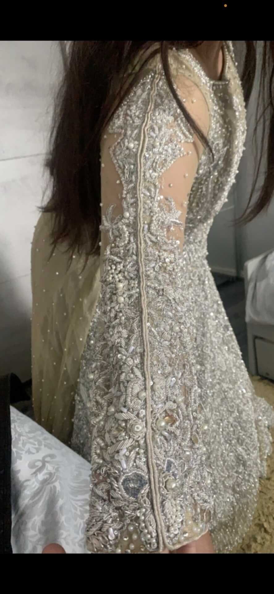 Valima pastel green gown — image 1