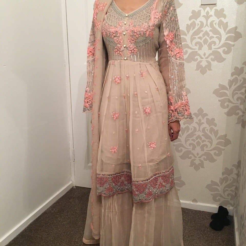 Blush Pink Sharara Suit — image 1