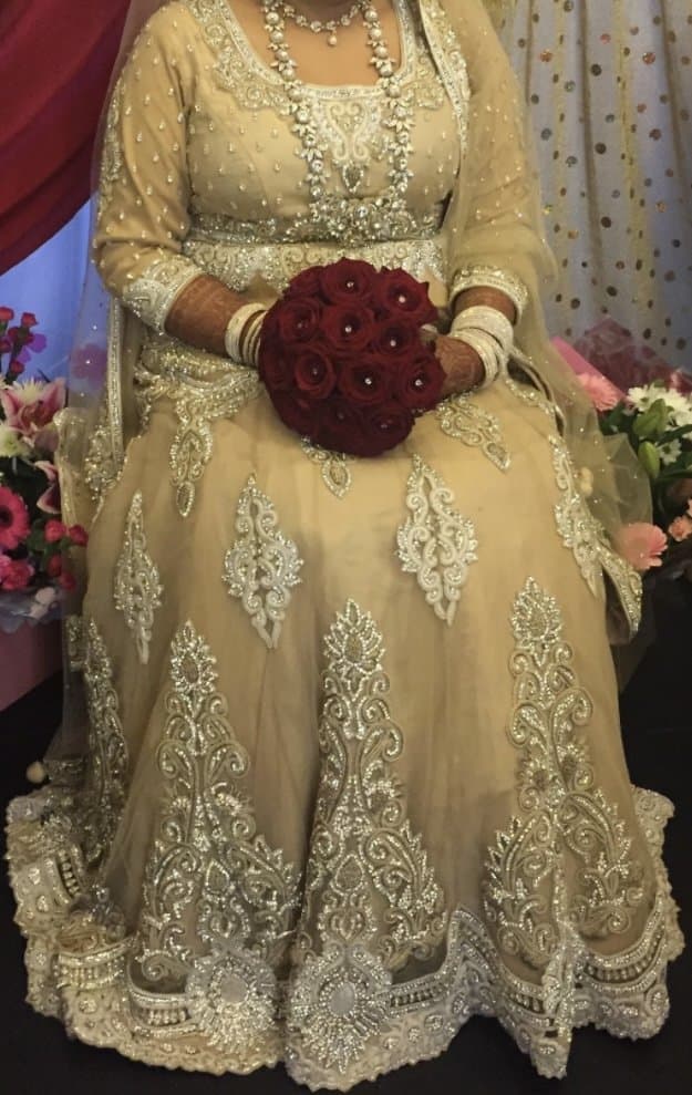 Beautiful Womens wedding dress with trail & dupata — image 1