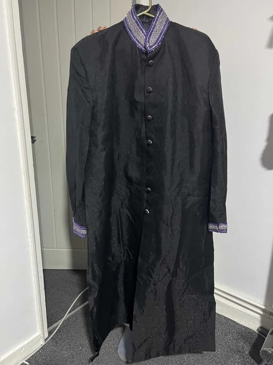Mens black sherwani — image 1