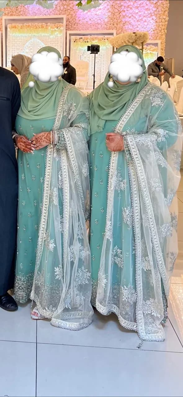 Mint & silver Asian dress — image 1