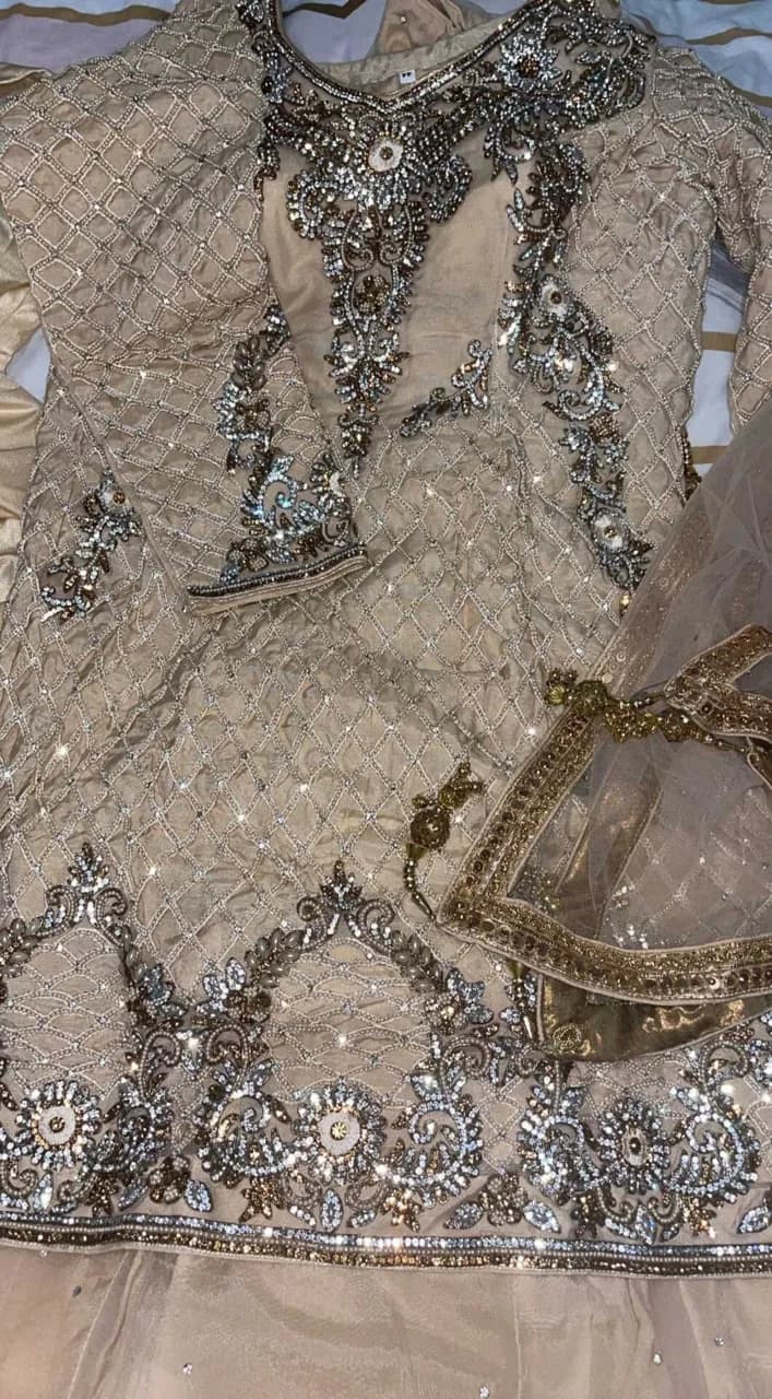 Peach 4 piece lengha — image 1