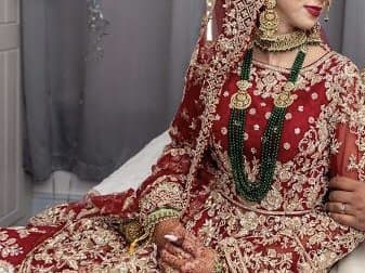Womens Khushboo Lengha red — image 1
