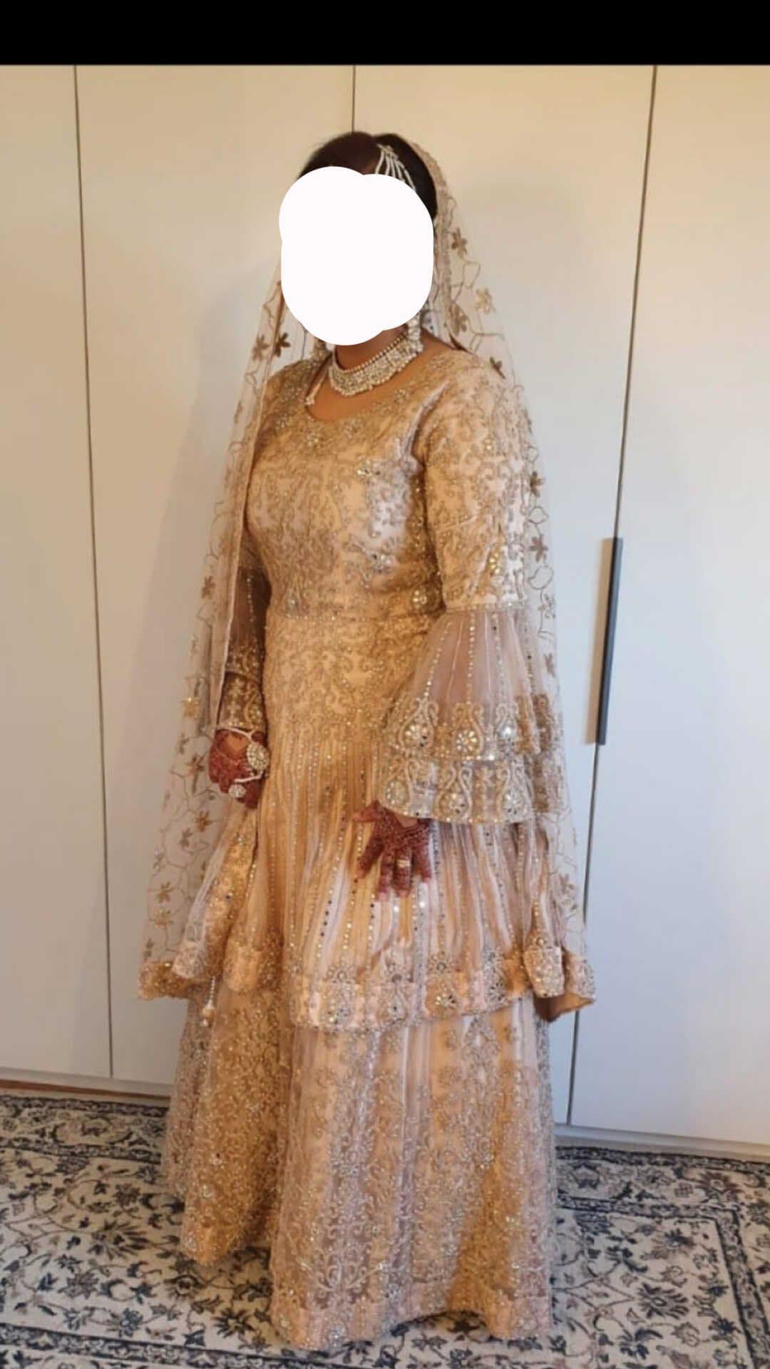 Cream Bridal Lengha — image 1