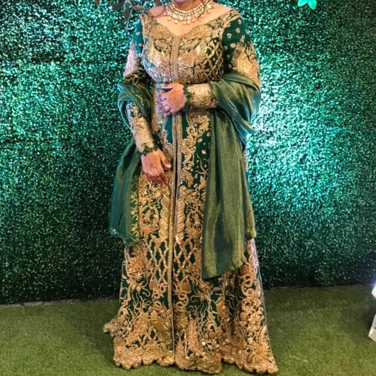 Tena Durrani green dress — image 1
