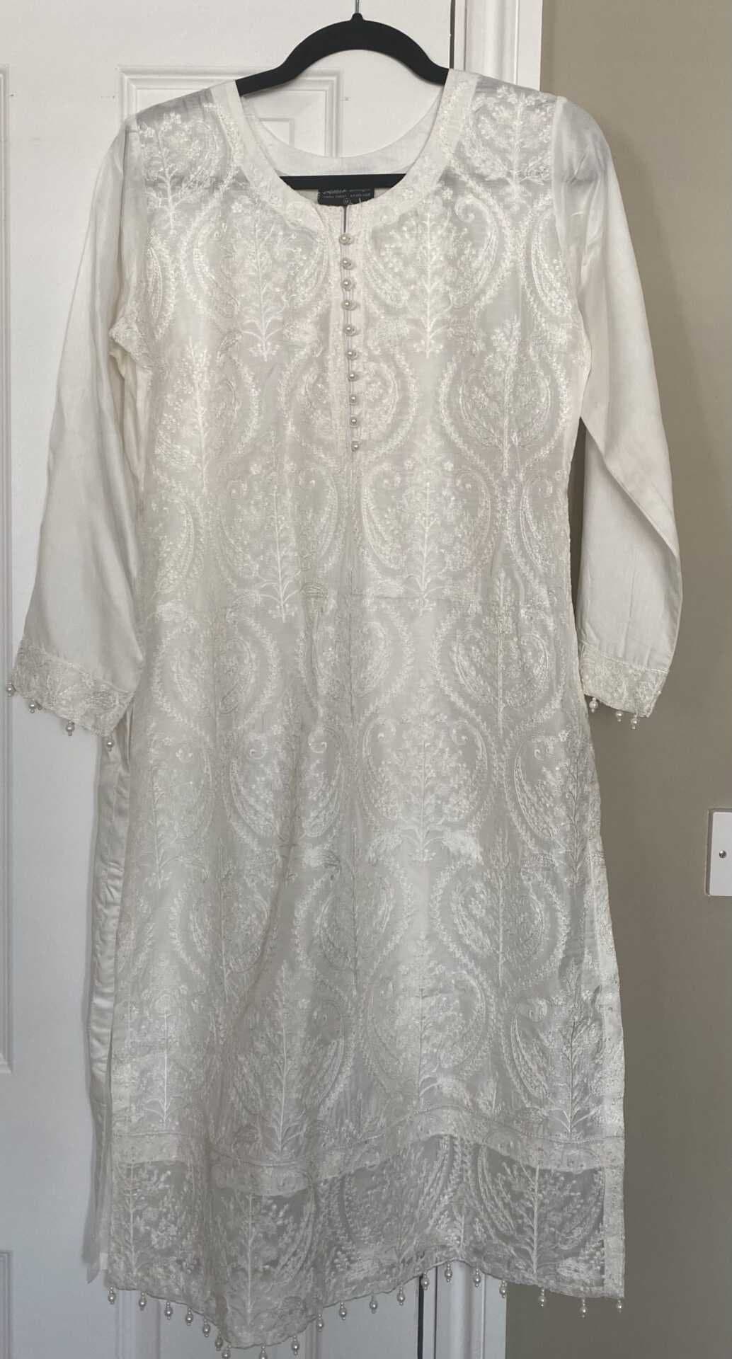 Amir Boutique Cream Shalwar Kameez — image 1