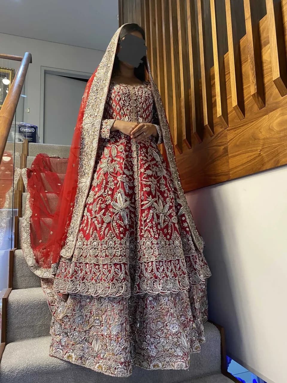 BRAND NEW Pakistani Red Bridal Outfit — image 1